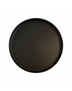 Zwaar Dienblad "raw" mat zwart 50cm